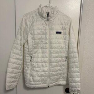 NEW Patagonia NWT Burch White nano Puff Down Jacket Women's XSmall New Condition